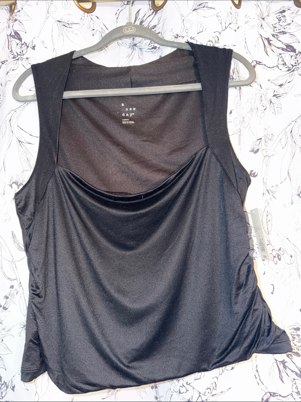 a new day Black Cowl Neck Sleeveless Camisole